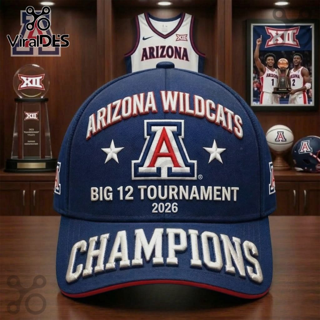 Arizona Wildcats Big 12 Tournament 2026 Champions Premium Cap