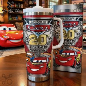 Cars 20th Anniversary David Personalized Stainless Steel Tumbler