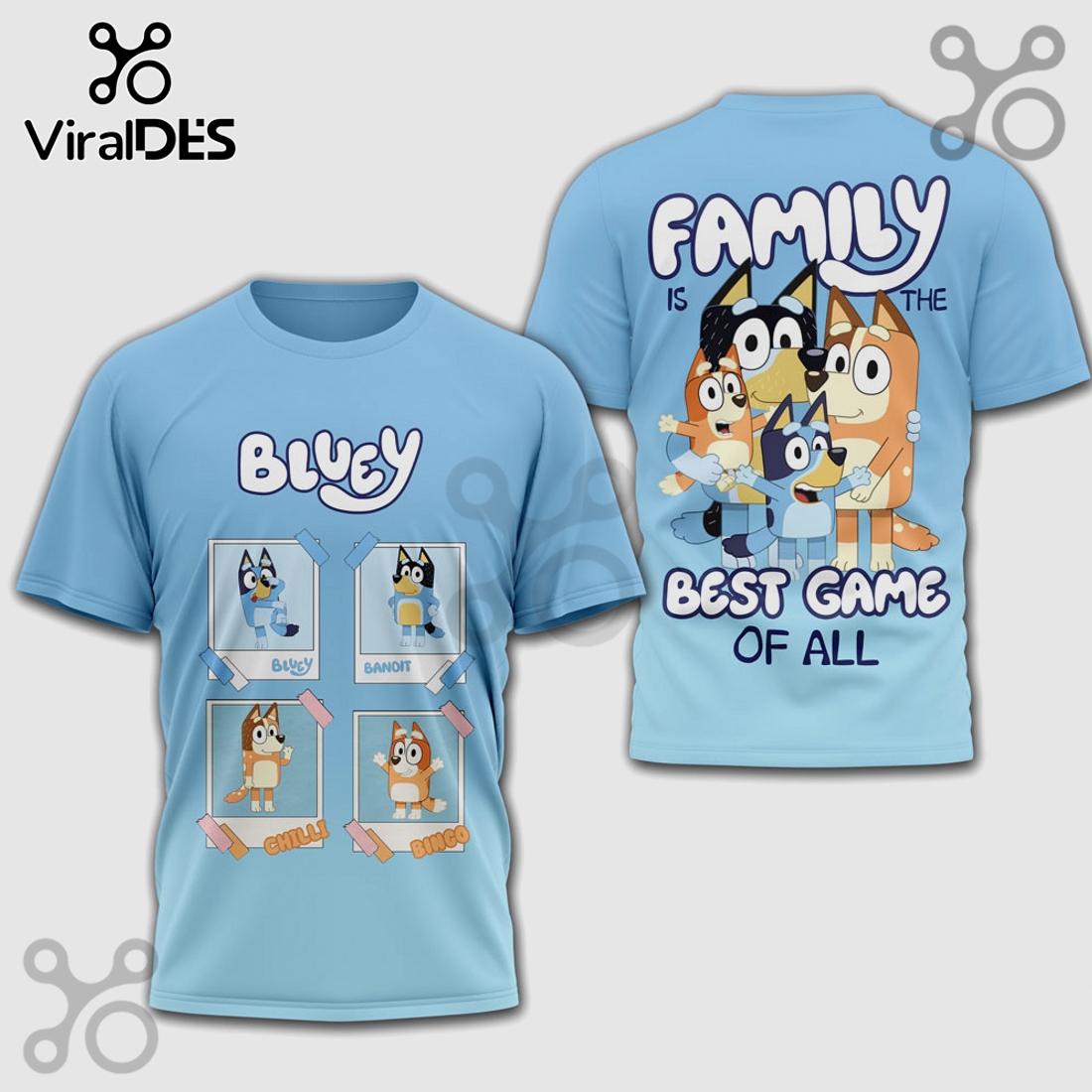 Bluey Family Photo Album Graphic Print Cute Kids T-Shirt Bluey Family Photo Album Graphic Print Cute Kids T-Shirt