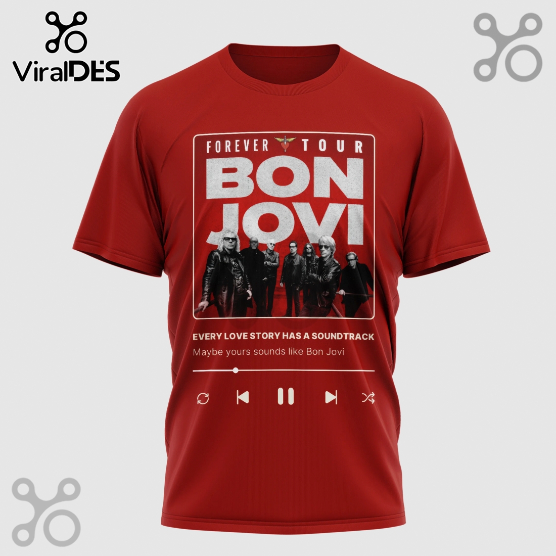 Bon Jovi Forever Tour Graphic T-Shirt Bon Jovi Forever Tour Graphic T-Shirt