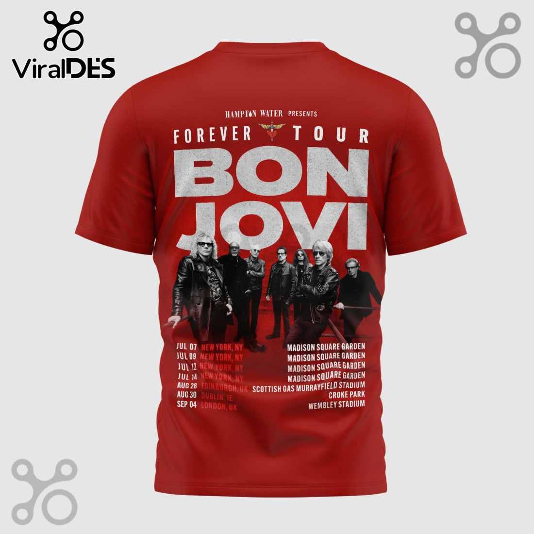 Bon Jovi Forever Tour Graphic T-Shirt Bon Jovi Forever Tour Graphic T-Shirt