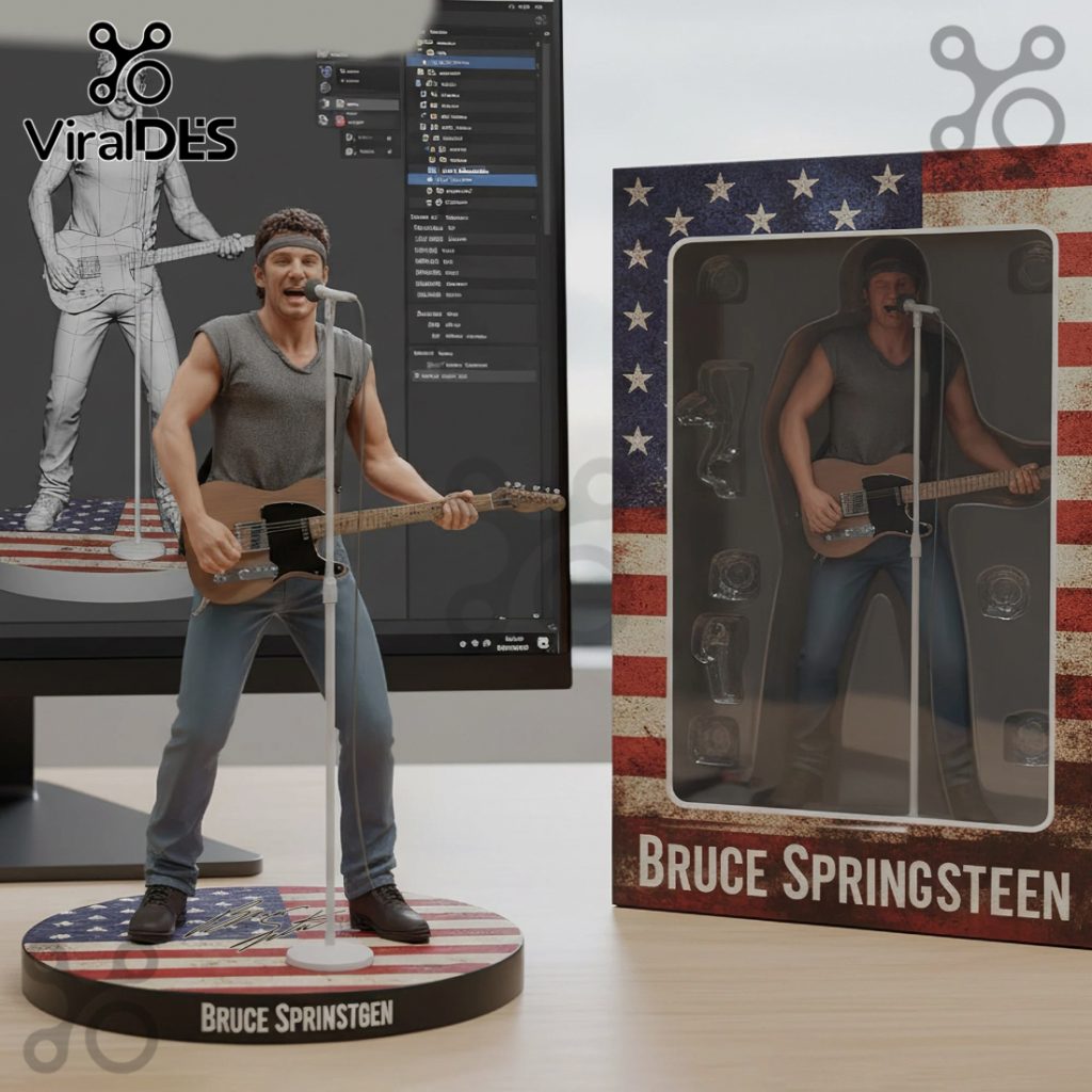 Bruce Springsteen Figurine – The Boss Premium Statue Collectible Figure