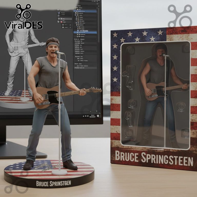 Bruce Springsteen Figurine - The Boss Premium Statue Collectible Figure ...