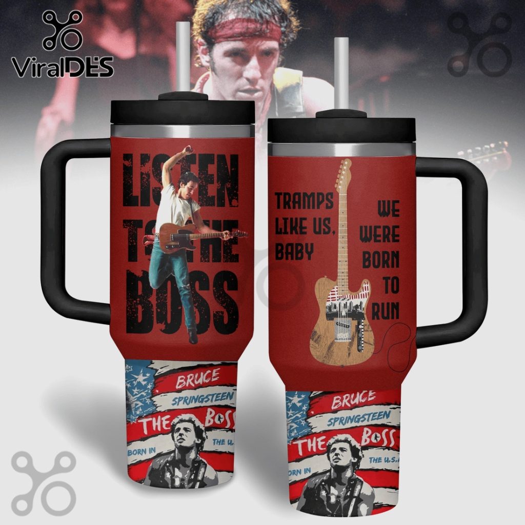 Bruce Springsteen The Boss Music Tumbler Cup Gift