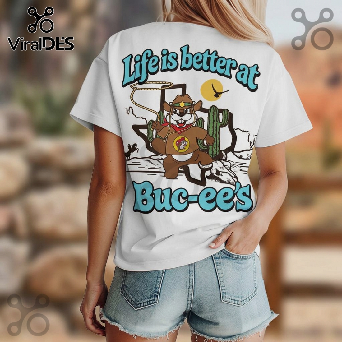 Buc-ee’s Texas Cowboy Graphic Tee, Cute Texas Beaver T-Shirt Buc-ee’s Texas Cowboy Graphic Tee, Cute Texas Beaver T-Shirt