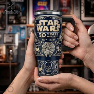 Star Wars 50th Anniversary 1977-2027 Premium Stainless Steel Tumbler