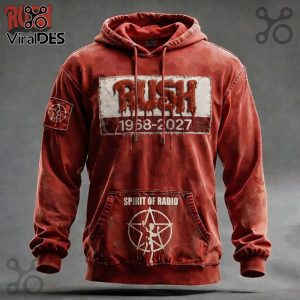 Rush Band 1968-2027 Spirit of Radio Graphic Premium Hoodie