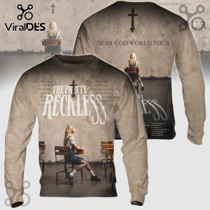 The Pretty Reckless Dear God World Tour long sleeve tee featuring band photo and tour dates in grunge style!