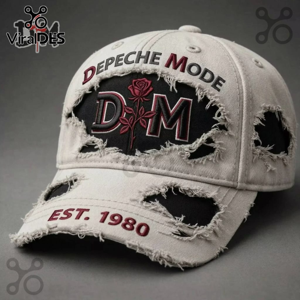 Depeche Mode Distressed Est. 1980s Vintage Style Baseball Cap