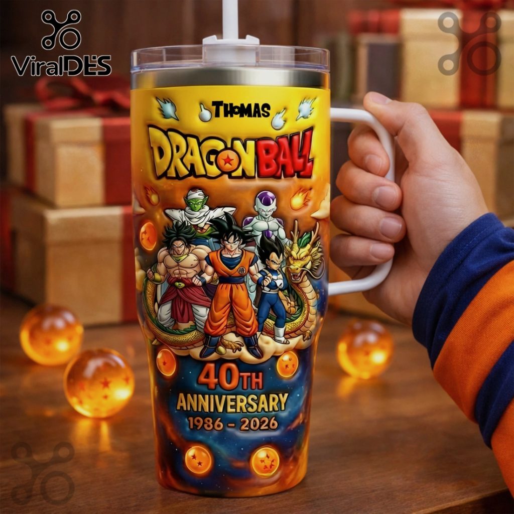 Dragon Ball 40th Anniversary Personalized Anime Graphic Travel Tumbler