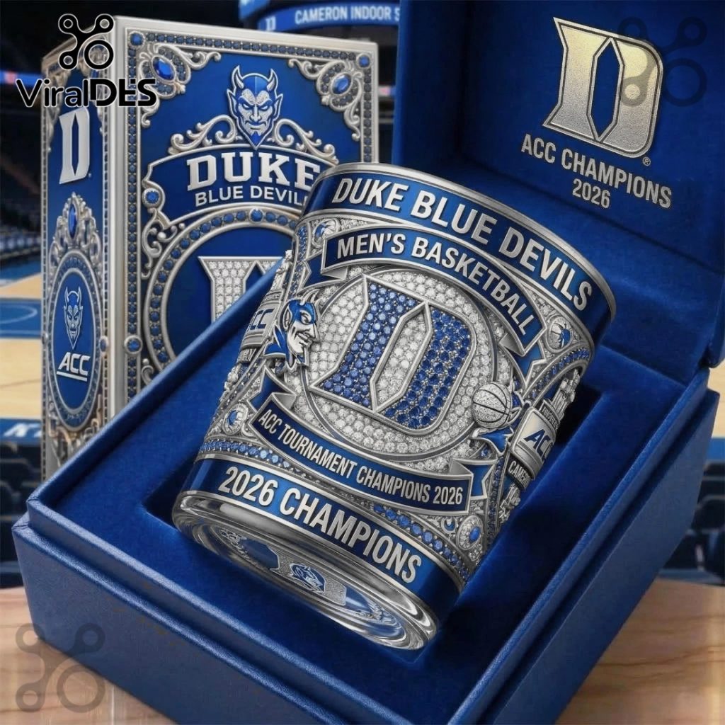 Duke Blue Devils 2026 ACC Champions Commemorative Whiskey Glass