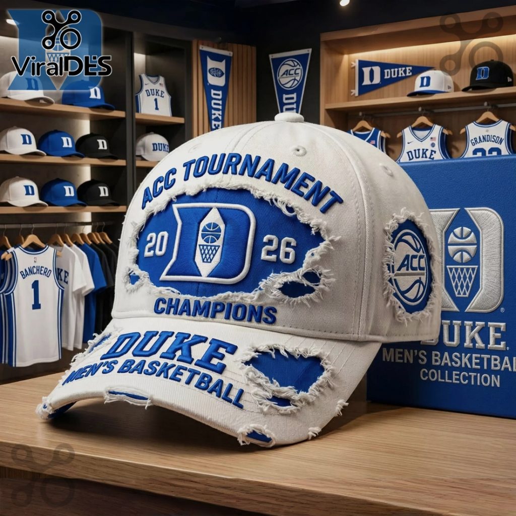 Duke Blue Devils 2026 ACC Tournament Champions Distressed Cap