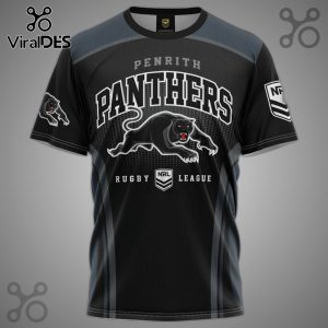 Penrith Panthers Rugby League supporter t-shirt with panther logo.!