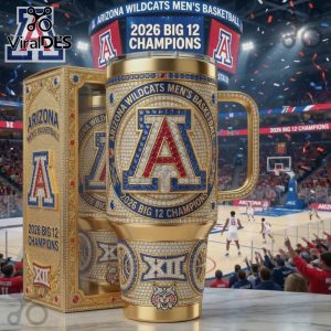 Arizona Wildcats 2026 Big 12 Champions Commemorative Tumbler