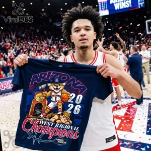 Arizona Wildcats 2026 West Regional Champions March Madness T-Shirt