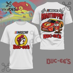 Buc-ee’s NASCAR Road Trippin’ Graphic Design Cotton T-Shirt