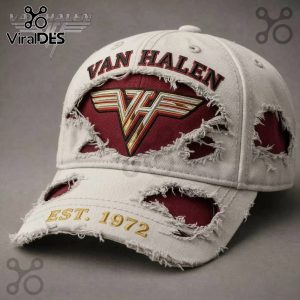 Van Halen EST 1972 Distressed Patch Logo Baseball Cap