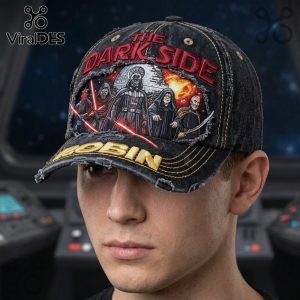 Star Wars Dark Side Personalized 3D Embroidered Distressed Cap