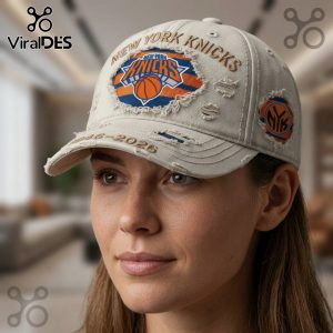 New York Knicks 1946-2026 Anniversary Distressed Vintage Baseball Cap