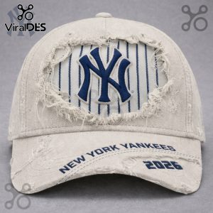 NY Yankees 2026 Distressed Pinstripe Baseball Cap