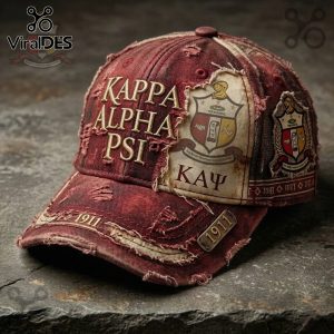 Kappa Alpha Psi Fraternity 1911 Vintage Distressed Baseball Cap