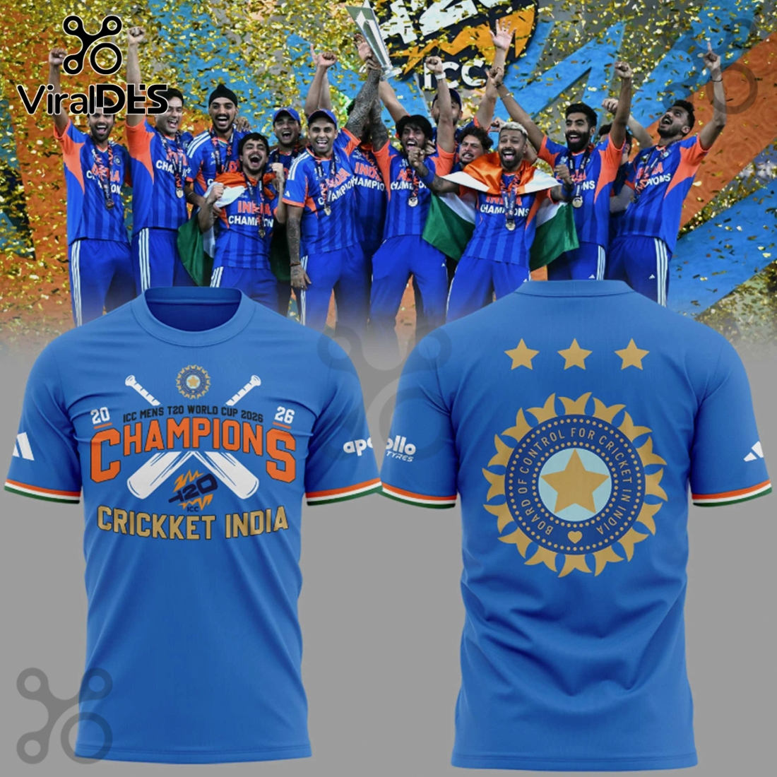 India Cricket Champions 2026 World Cup Shirt India Cricket Champions 2026 World Cup Shirt