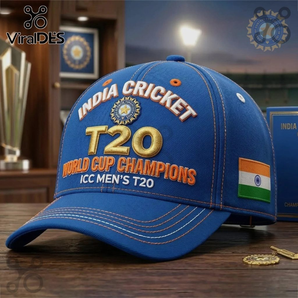 India Cricket T20 World Cup Champions Commemorative Embroidered Hat