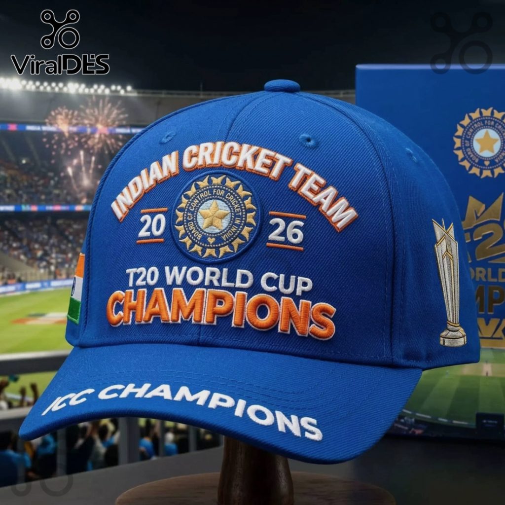 Indian Cricket Team 2026 T20 World Cup Champions Commemorative Cap