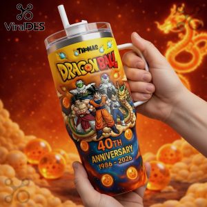 Dragon Ball 40th Anniversary Personalized Anime Graphic Travel Tumbler