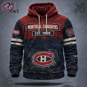 Montreal Canadiens Hockey Vintage Graphic Pullover Hoodie