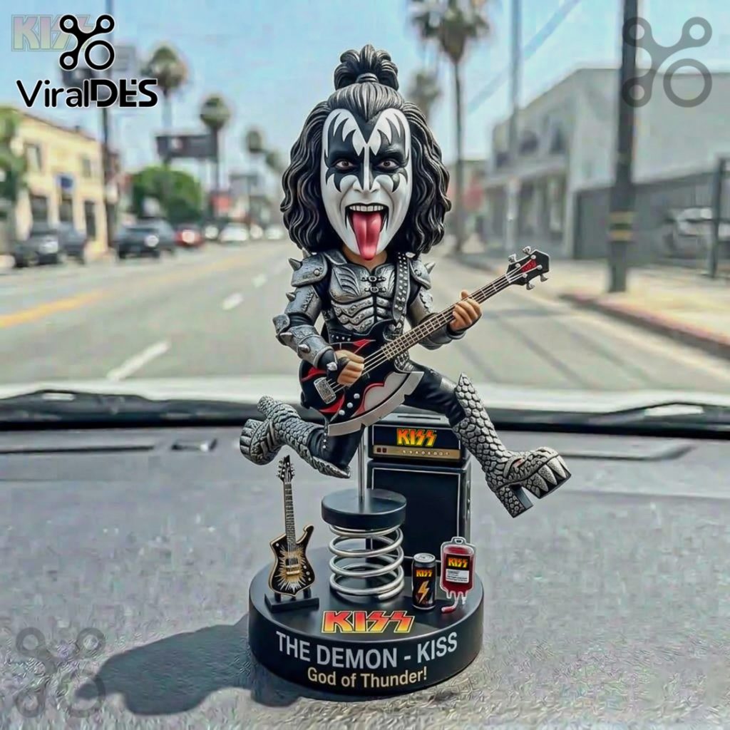 KISS Demon God of Thunder Bobblehead – Rock Band Music Car Dashboard Figurine