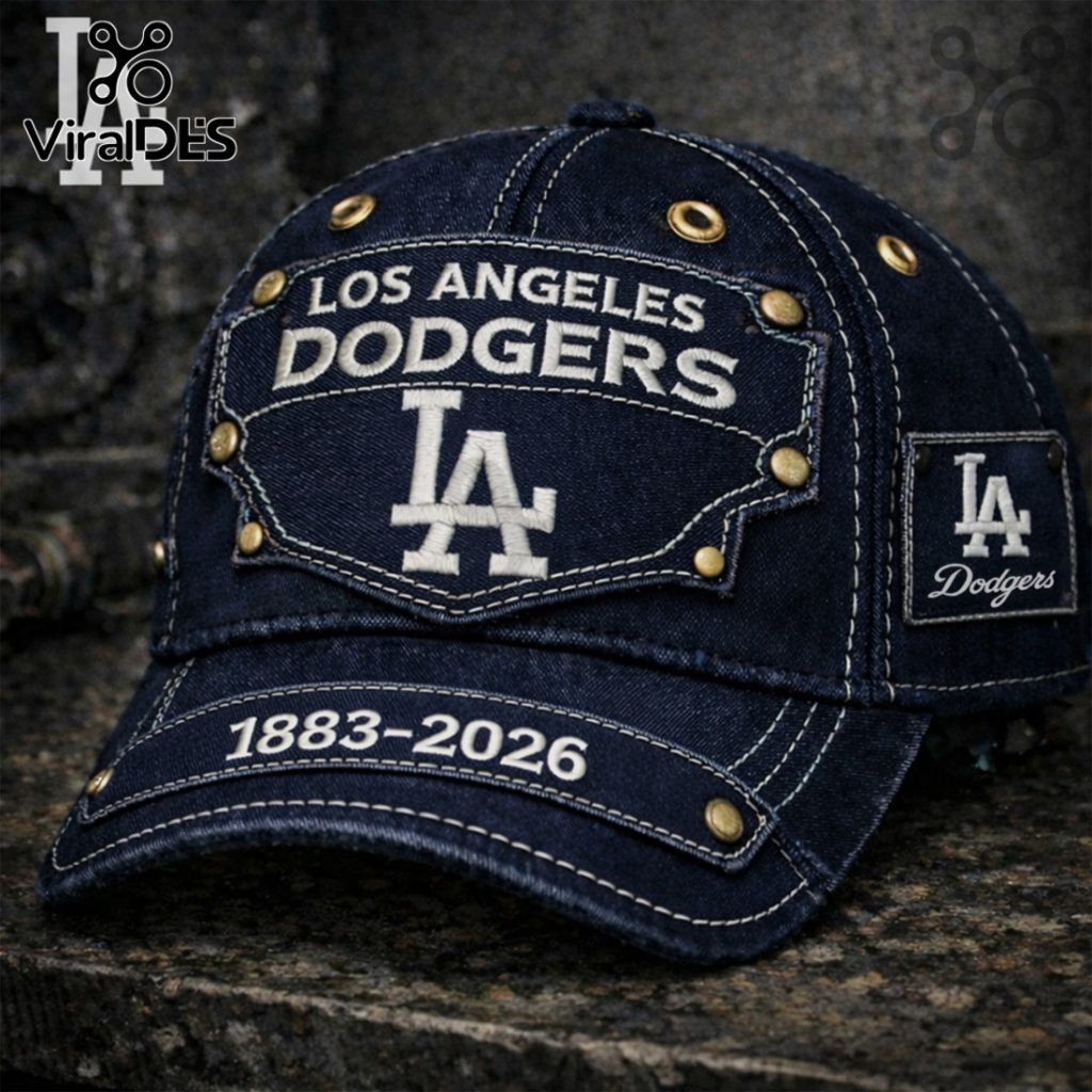 Los Angeles Dodgers Denim Baseball Cap – MLB Anniversary 1883-2026 Hat