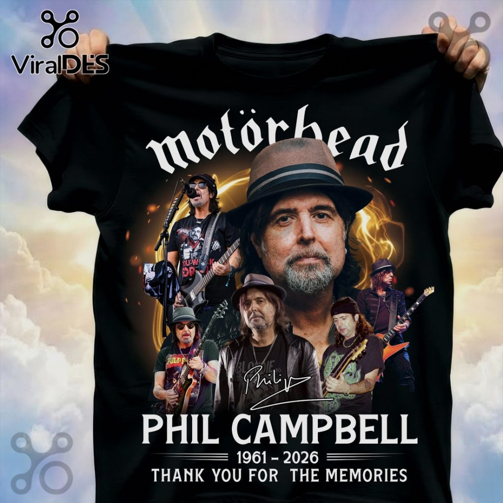 Motörhead Phil Campbell 1961-2026 Thank You Premium Graphic T-Shirt