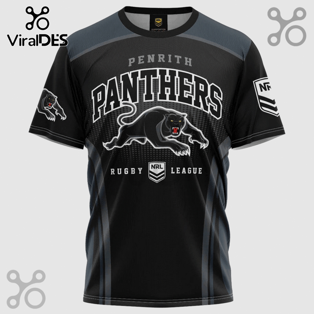 Penrith Panthers Rugby NRL League Supporter Graphic Shirt Penrith Panthers Rugby NRL League Supporter Graphic Shirt