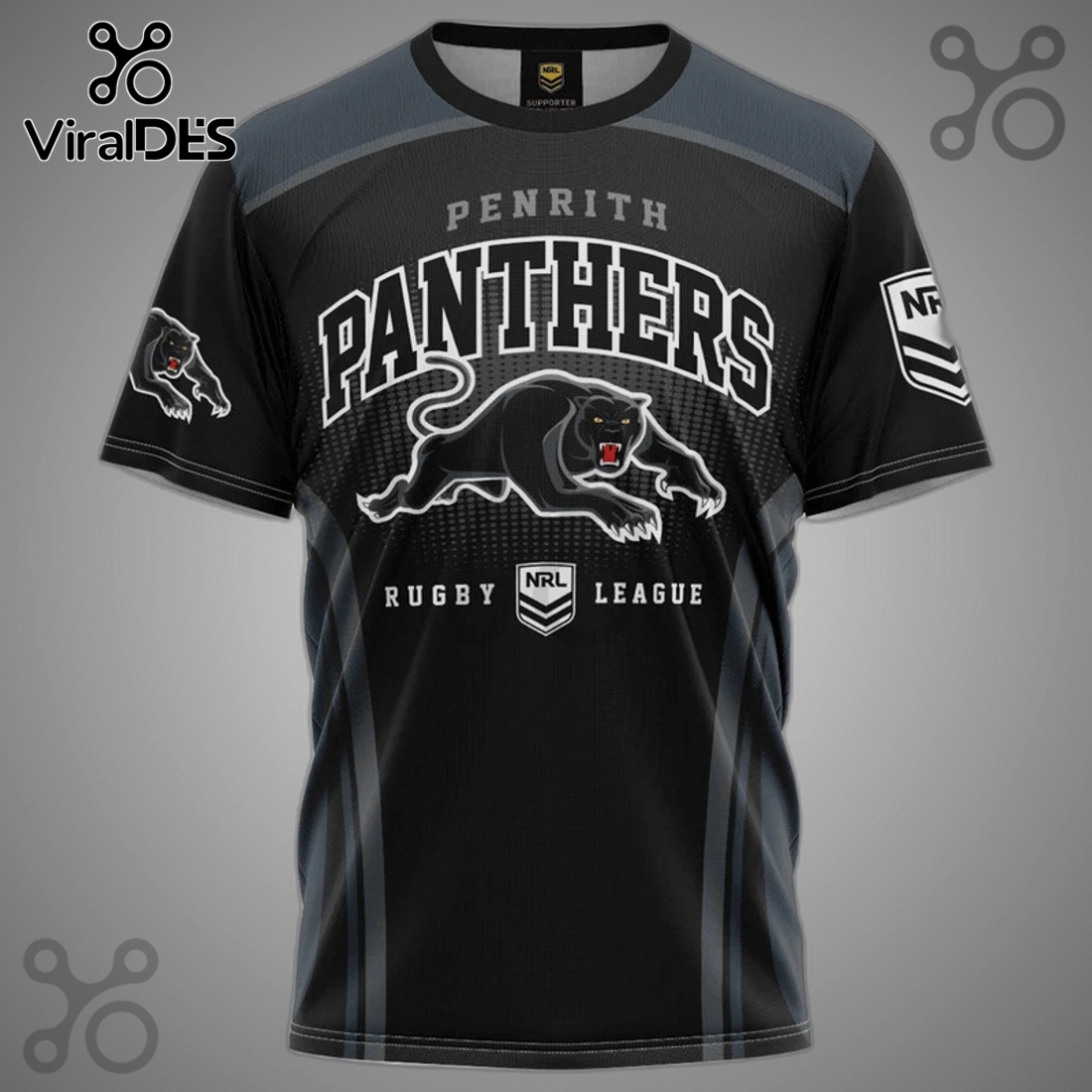 Penrith Panthers Rugby NRL League Supporter Graphic Shirt Penrith Panthers Rugby NRL League Supporter Graphic Shirt