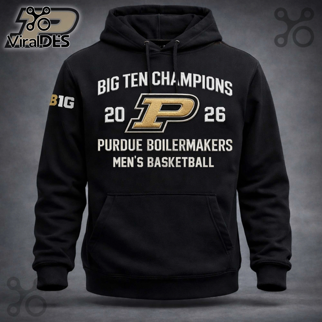 Purdue Boilermakers Big Ten Champions 2026 Men’s Basketball Hoodie Purdue Boilermakers Big Ten Champions 2026 Men’s Basketball Hoodie