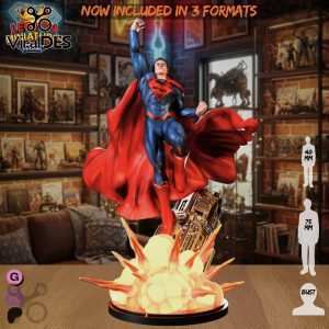 3D Superman Figurine – Legion Miniatures Hero Statue Collectible