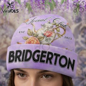 Bridgerton Social Club Floral Premium Beanie Hat