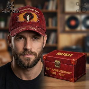 Rush 59th Anniversary 1968-2027 Premium Distressed Baseball Cap
