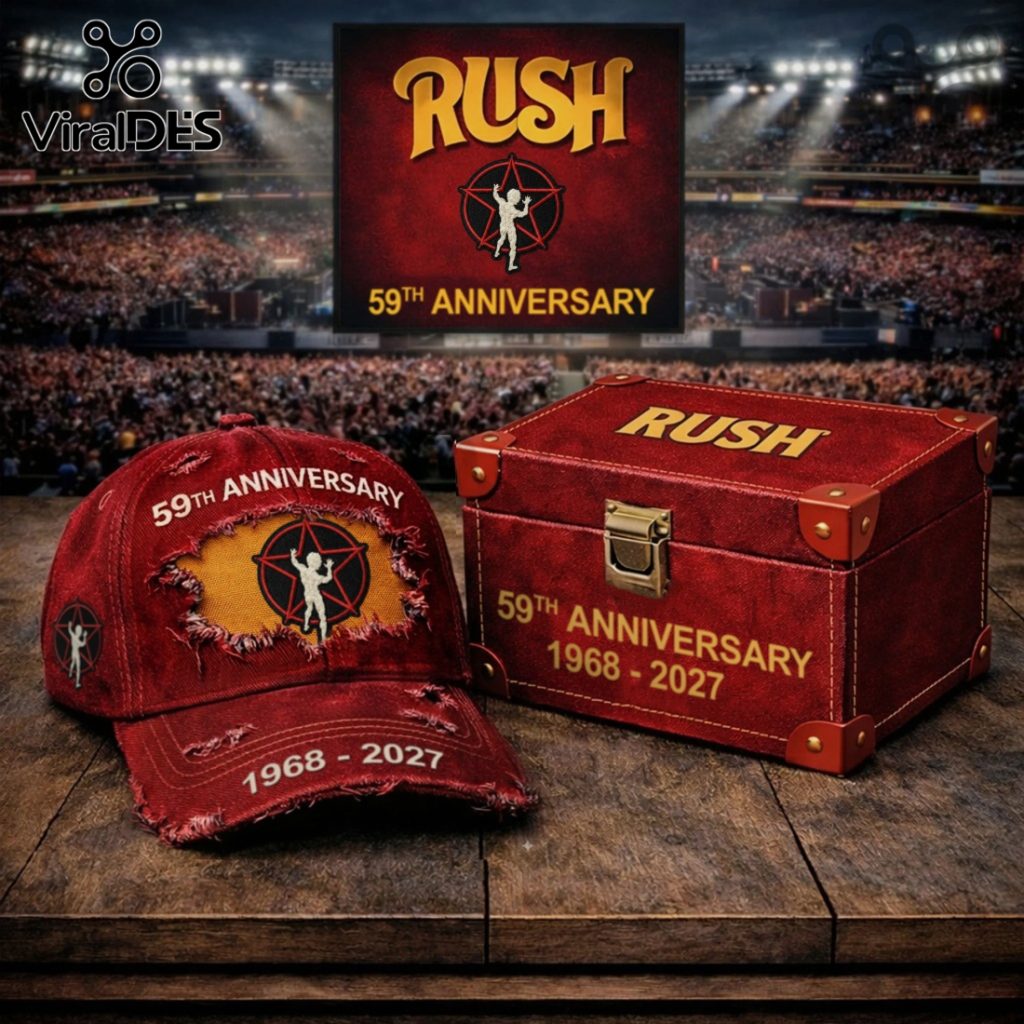 Rush 59th Anniversary 1968-2027 Premium Distressed Baseball Cap