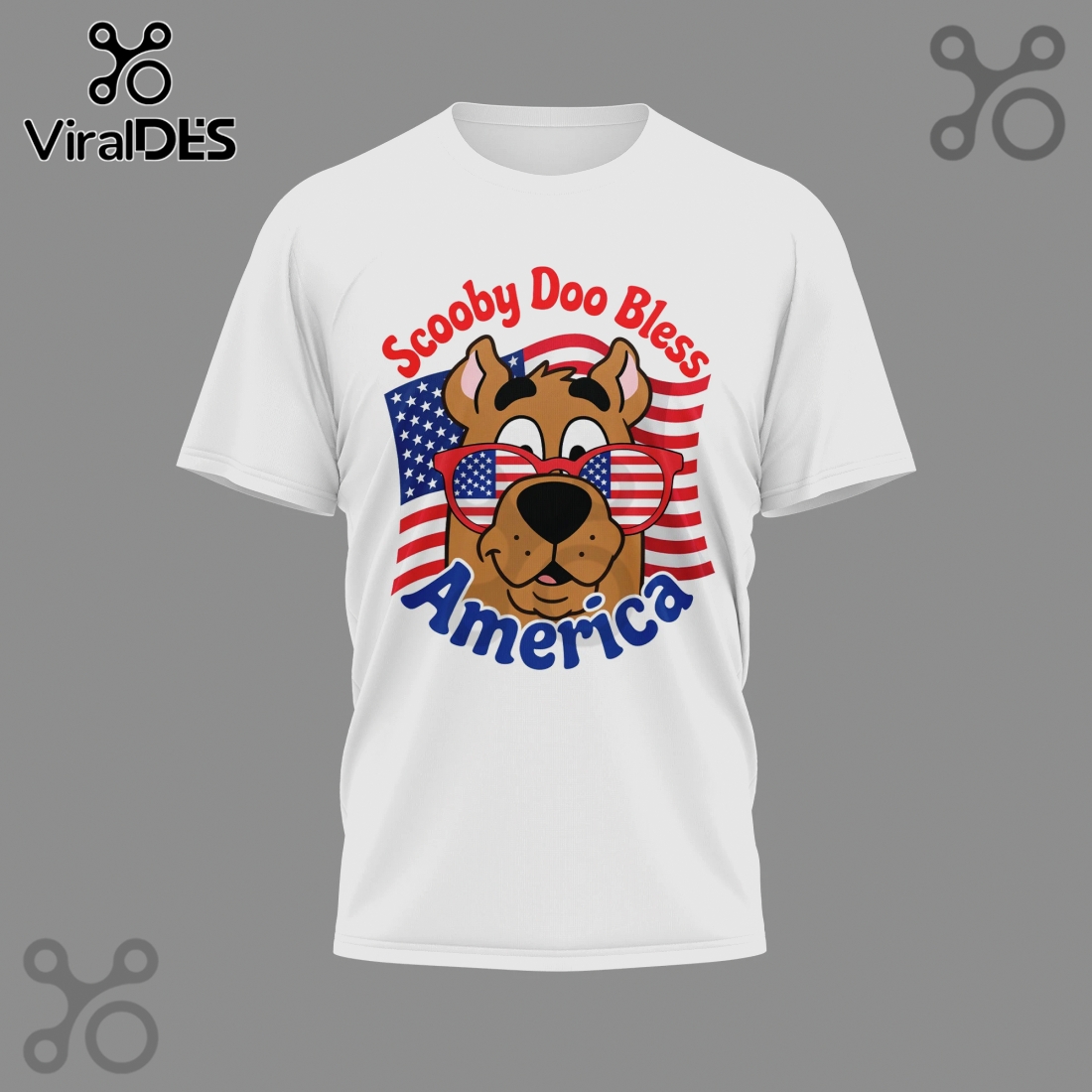 Scooby Doo America 250th Anniversary Patriotic Graphic T-Shirt Scooby Doo America 250th Anniversary Patriotic Graphic T-Shirt