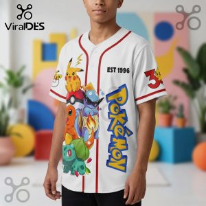Pokemon 30th Anniversary Catch Them Baseball Jersey
