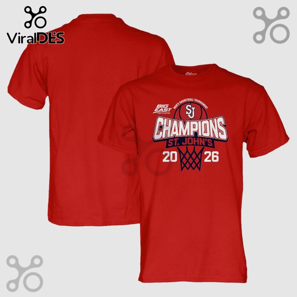 St. John’s Champions 2026 Basketball Tournament Graphic T-Shirt