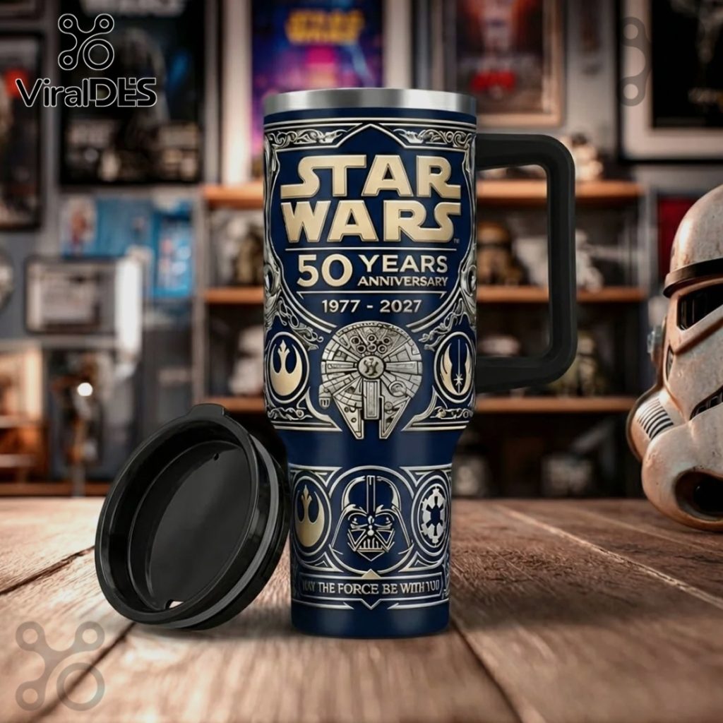 Star Wars 50th Anniversary 1977-2027 Premium Stainless Steel Tumbler