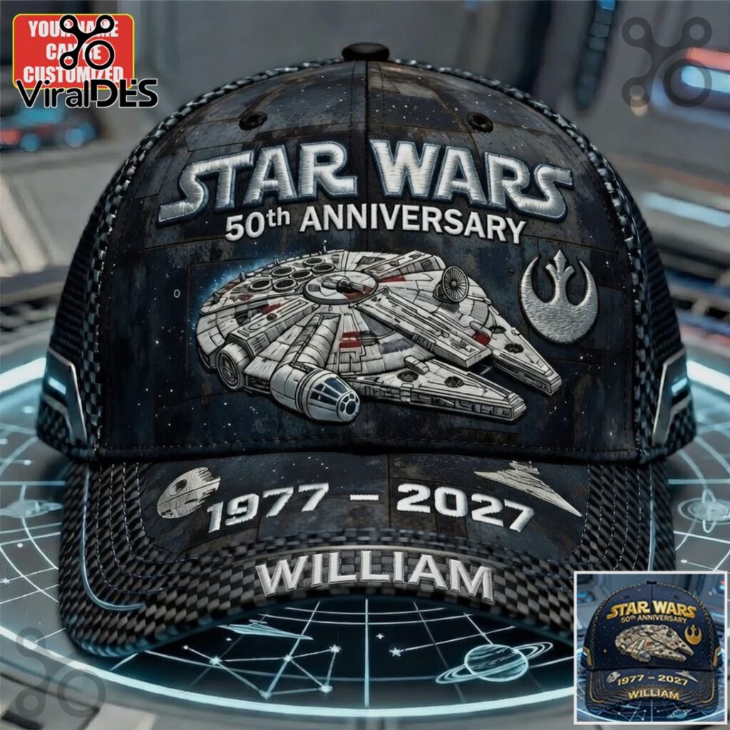Star Wars 50th Anniversary Millennium Falcon Personalized Cap