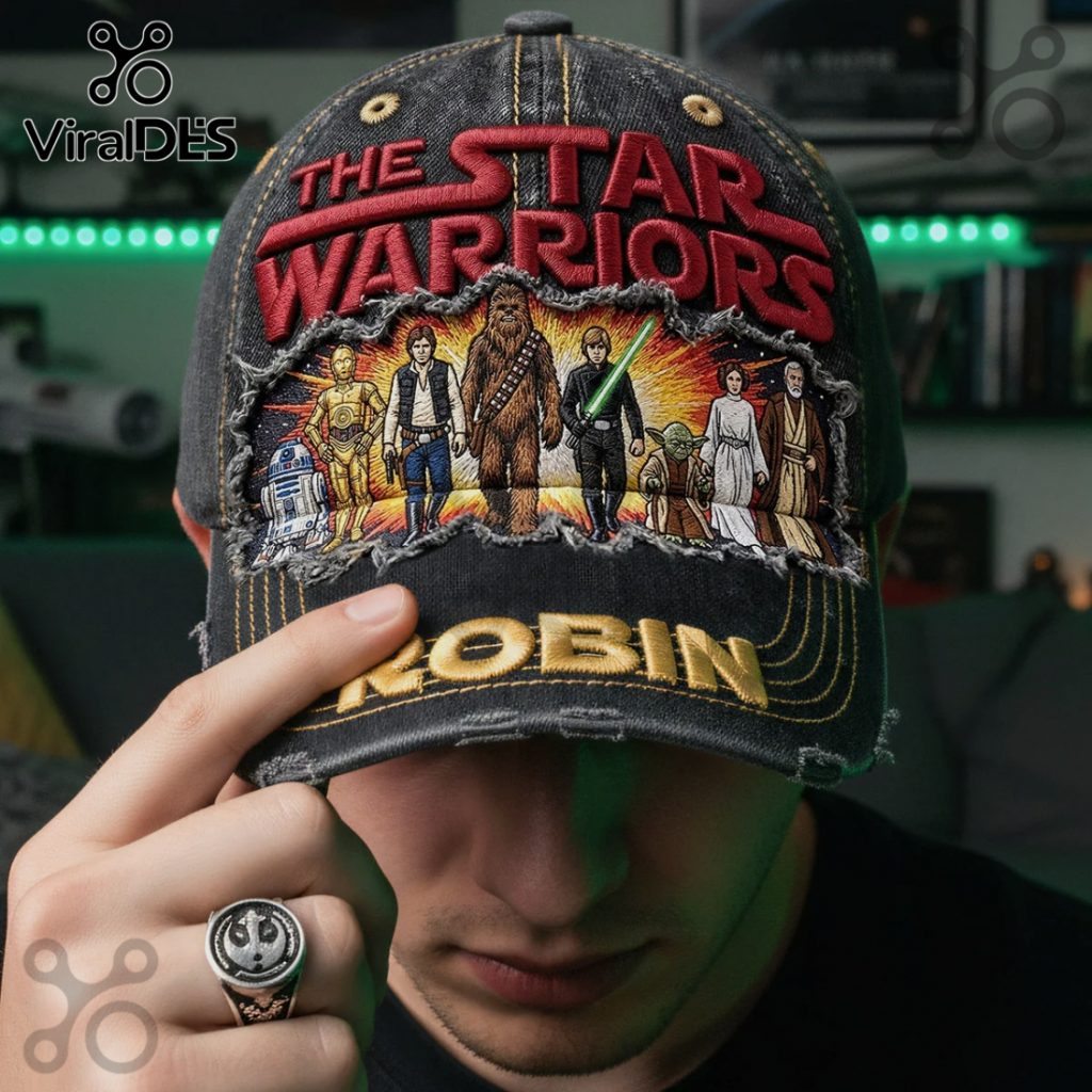 Star Wars Dark Side Personalized 3D Embroidered Distressed Cap