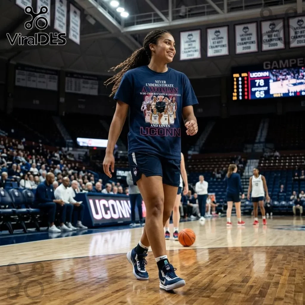 UConn Huskies Women’s Basketball Never Underestimate Graphic T-Shirt