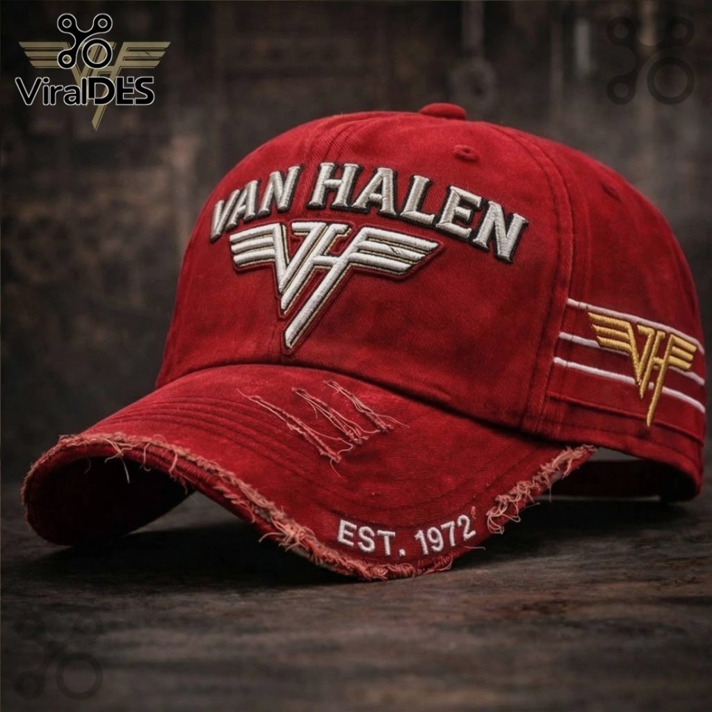 Van Halen EST. 1972 Distressed Premium Baseball Cap