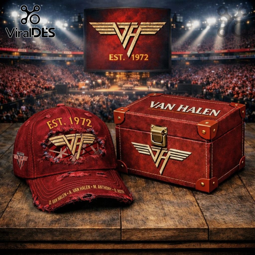 Van Halen EST 1972 Distressed Vintage Style Baseball Cap
