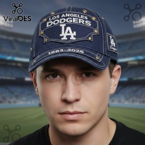 Los Angeles Dodgers Denim Baseball Cap – MLB Anniversary 1883-2026 Hat